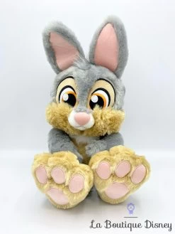 Peluche Panpan Big Feet Disney Store 2022 Bambi Lapin Gris Gros Pieds 34 Cm