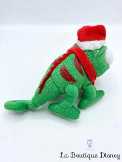 Peluche Pascal Noël Disney Store 2013 Raiponce Caméléon Vert Bonnet Père Noel 20 Cm -Disney peluche pascal noel cameleon raiponce disney store vert bonnet 2