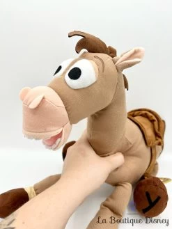 Peluche Pile Poil Toy Story Disney Store 2016 Cheval Marron écusson 45 Cm -Disney peluche pile poil cheval marron toy story disney store ecusson 3