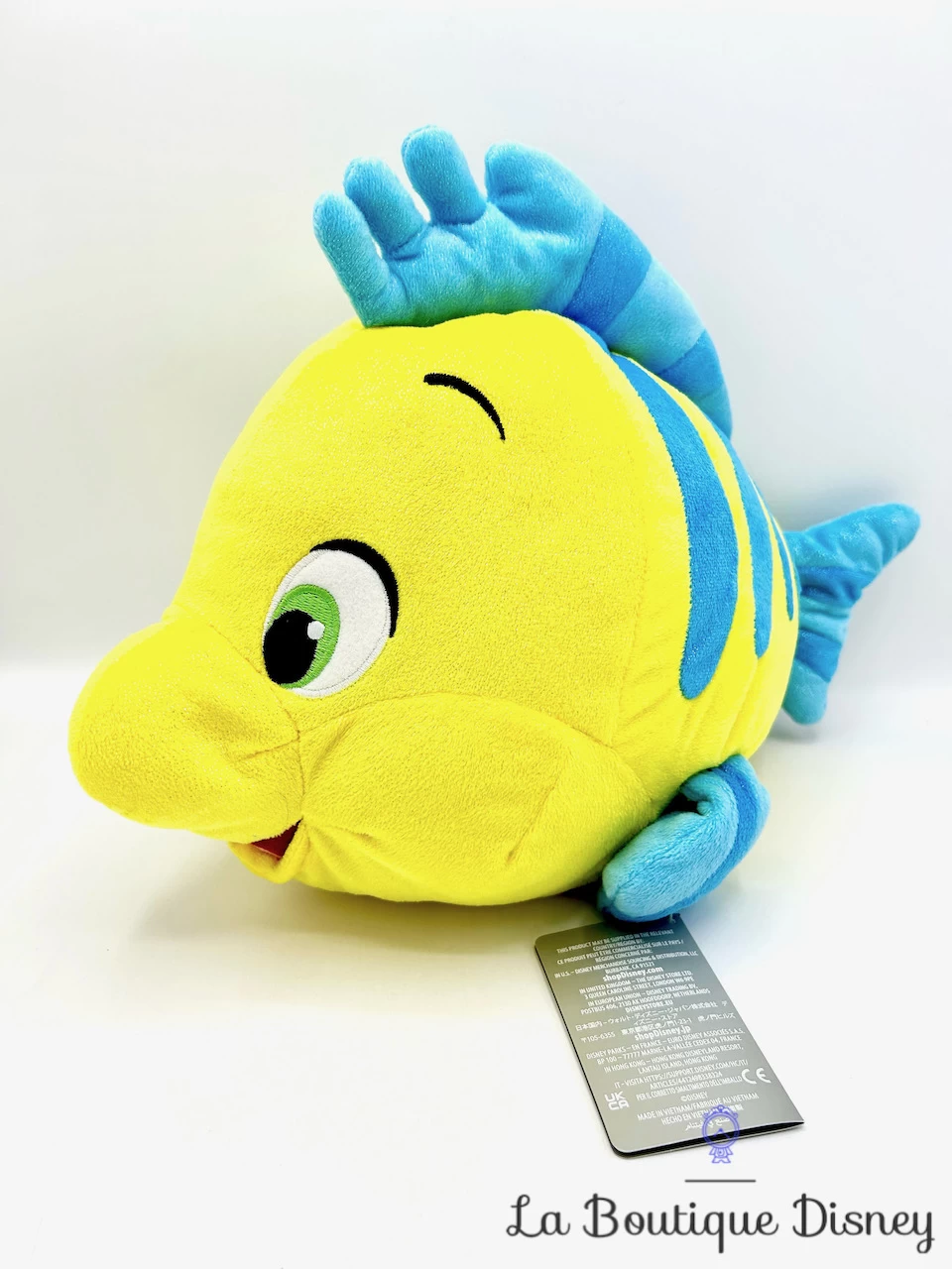 Peluche Polochon La Petite Sirène Disney Store 2023 Poisson Jaune Bleu 38 Cm 3 Peluche Polochon La Petite Sirène Disney Store 2023 Poisson Jaune Bleu 38 Cm