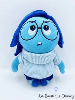 Peluche Tristesse Vice Versa Disney Store Poupée Bleu émotion 27 Cm