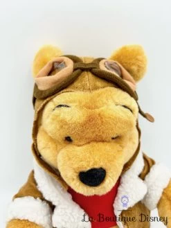 Peluche Winnie L'ourson Aviateur Disney Store Pooh High Flyers Lunettes 36 Cm -Disney peluche winnie ourson aviateur poohs highflyers disney store vintage lunettes 1