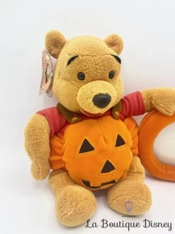 Peluche Winnie L'ourson Halloween Disney Store Cadre Photo Citrouille Orange 33 Cm -Disney peluche winnie ourson citrouille halloween cadre disney store orange 4