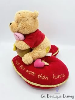 Peluche Winnie Ourson Coeur Rouge Disney Store I Love You More Than Hunny 24 Cm -Disney peluche winnie ourson coeur i love you more than hunny disney store miel 6