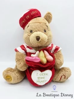 Peluche Winnie L'ourson Prisoner Of Love Disney Store Limited Edition Saint Valentin Stole Your Heart édition Limitée 30 Cm