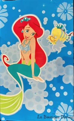 Couverture Plaid Ariel Polochon La Petite Sirène Disney Princess Polaire Bleu -Disney plaid couverture ariel la petite sirene disney polochon bleu 1