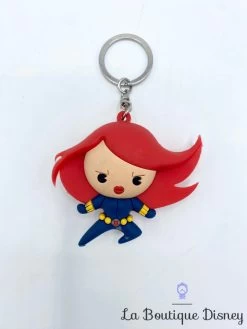 Porte Clés Black Widow Marvel Disney MFG Figurine Plastique Rouge Bleu