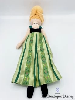 Poupée Chiffon Anna La Reine Des Neiges Disney Store Peluche Robe Verte Cape Hiver 57 Cm -Disney poupee chiffon anna hiver robe verte la reine des neiges disney store princesse cape peluche 53 cm 13
