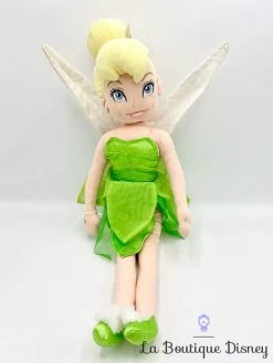 Poupée Chiffon Fée Clochette Disney Store Peluche Peter Pan Vert 54 Cm