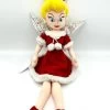 Poupée Chiffon Fée Clochette Noël Rouge Disney Store Peluche Peter Pan écusson 52 Cm -Disney poupee chiffon fee clochette noel robe rouge disney store ecusson peluche 1
