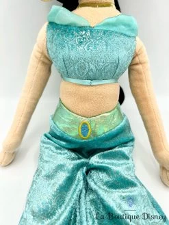 Poupée Chiffon Jasmine Disney Store 2016 Aladdin Peluche Princesse Bleu 54 Cm -Disney poupee chiffon jasmine disney store aladdin princesse bleu 4