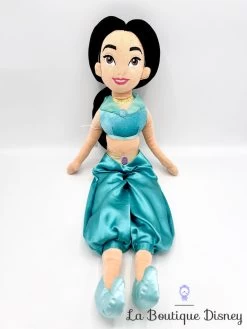 Poupée Chiffon Jasmine Disney Store Aladdin Peluche Princesse Bleu 54 Cm