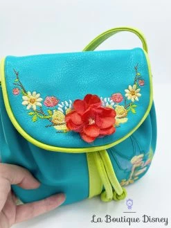 Sac à Main Fée Clochette Disney Store Peter Pan Bandoulière Bleu Vert Fleur -Disney sac bandouliere fee clochette disney store jaune bleu peter pan fleurs ete sac a main 3