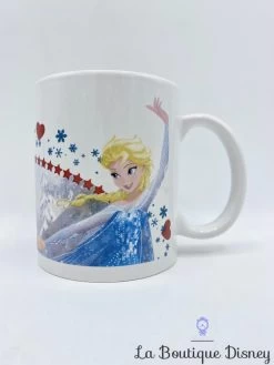 Tasse Anna Elsa La Reine Des Neiges Disney Mug Personality Products Coeur Blanc -Disney tasse anna elsa la reine des neiges disney personality products mug coeur 2
