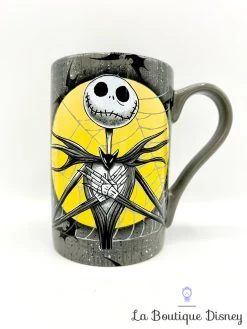 Tasse Jack Skellington Zéro Disney Store Mug ShopDisney L'étrange Noël De Monsieur Jack Gris Jaune -Disney tasse jack skellington zero disney parks mug shopdisney gris jaune nightmare before christmas 0