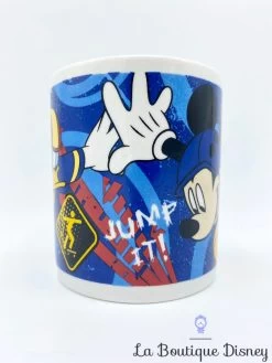 Tasse Mickey Donald Jump It Disney Mug Bleu Skateboard Casque -Disney tasse mickey donald skate jump it disney mug bleu casque skateboard sport 1