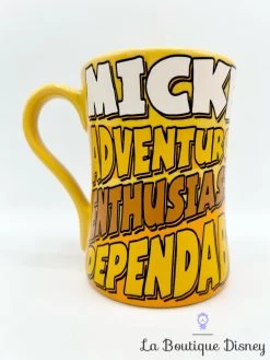 Tasse Mickey Mouse Adventurous Enthusiastic Dependable Disney Store Mug Jaune -Disney tasse mickey mouse adventure enthusias dependab disney store mug jaune 3