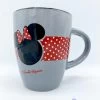Tasse Minnie Mouse Pois Disney Mug Gris Rouge Noir -Disney tasse minnie mouse grise disney mug pois tete 1