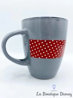 Tasse Minnie Mouse Pois Disney Mug Gris Rouge Noir -Disney tasse minnie mouse grise disney mug pois tete 2