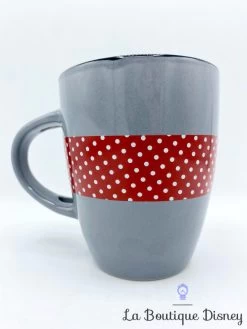 Tasse Minnie Mouse Pois Disney Mug Gris Rouge Noir -Disney tasse minnie mouse grise disney mug pois tete 3