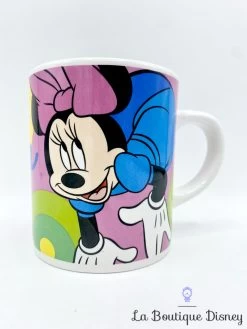 Tasse Minnie Mouse Disney Mug Rose Vert Jaune