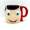 Tasse Pinocchio Visage Disney Store 2017 Anse Lettre P Mug Relief 3D -Disney tasse pinocchio disney store mug relief 3d nez lettre p anse 1