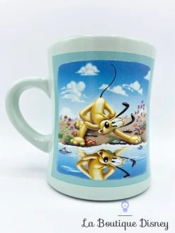 Tasse Pluto Reflet The Disney Store Mug Bleu Chien Jaune Eau Rivière -Disney tasse pluto eau reflet disney store mug bleu mare lac 0