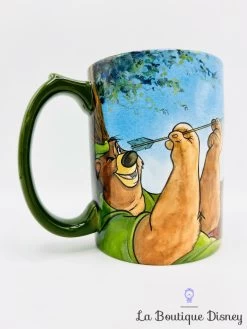 Tasse Robin Des Bois Disney Store 2018 Mug Petit Jean Vert -Disney tasse robin des bois disney store mug vert dessin croquis scene film 2