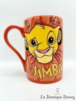 Tasse Simba Born Wild Disney Store Mug ShopDisney Le Roi Lion Rouge Jaune