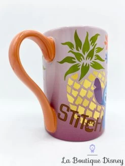 Tasse Stitch Disney Store Mug Lilo Et Stitch Monstre Bleu Ananas Relief 3D -Disney tasse stitch ananas disney store mug orange 3