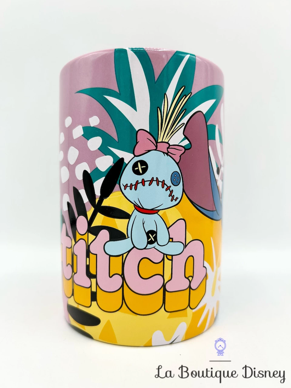Tasse Stitch Souillon Disney Store Mug ShopDisney Lilo Et Stitch Bleu Violet Feuilles 4 Tasse Stitch Souillon Disney Store Mug ShopDisney Lilo Et Stitch Bleu Violet Feuilles – Image 2