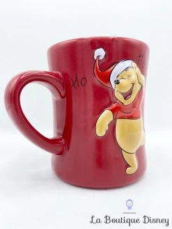 Tasse Winnie L'Ourson Disney Store Exclusive Mug Noël Rouge Ho Ho Relief 3D -Disney tasse winnie ourson noel disney store exclusive mug rouge ho ho ho 13