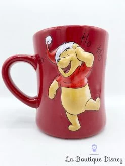 Tasse Winnie L'Ourson Disney Store Exclusive Mug Noël Rouge Ho Ho Relief 3D -Disney tasse winnie ourson noel disney store exclusive mug rouge ho ho ho 14