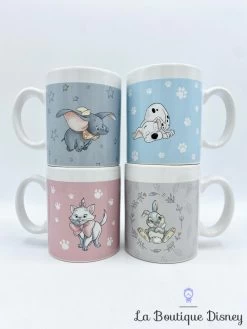 Set Mini Tasses Animaux Disney 2017 Mug Expresso 101 Dalmatiens Dumbo Panpan Marie -Disney tasses disney animaux 2017 mug expresso dalmatien marie panpan dumbo set 4 ensemble 6