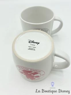 Paire Tasses Mickey Minnie Mouse Disney Mug Duo Souris Gris Rose Blanc -Disney tasses duo paire mickey minnie disney mug gris rose ensemble 4