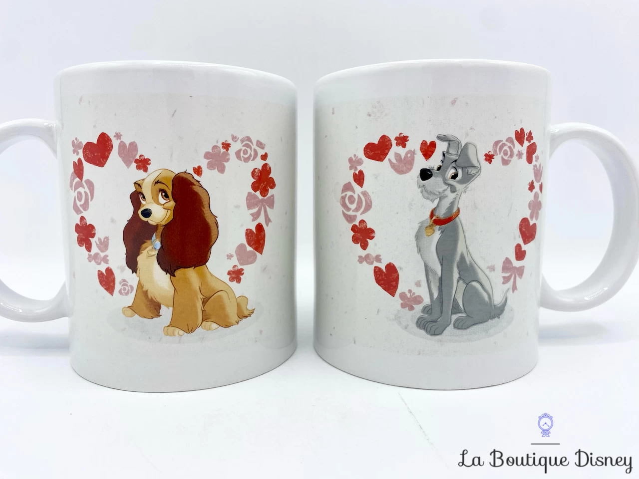 Tasses Paire La Belle Et Le Clochard Disney Mug 2017 Duo Ensemble Chiens Coeurs 6 Tasses Paire La Belle Et Le Clochard Disney Mug 2017 Duo Ensemble Chiens Coeurs – Image 4