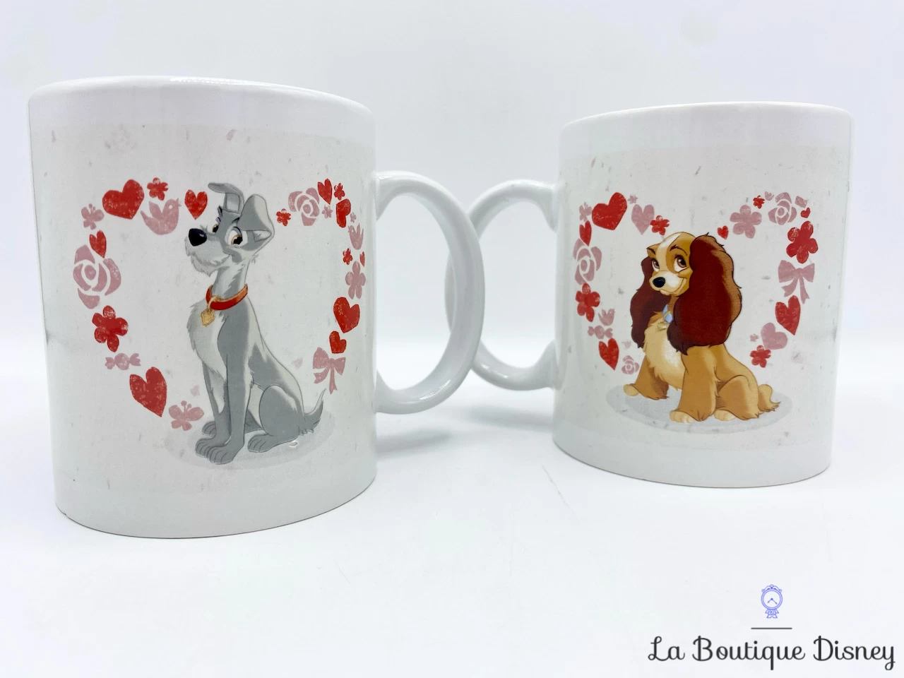 Tasses Paire La Belle Et Le Clochard Disney Mug 2017 Duo Ensemble Chiens Coeurs 4 Tasses Paire La Belle Et Le Clochard Disney Mug 2017 Duo Ensemble Chiens Coeurs – Image 2