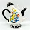Théière Alice Aux Pays Des Merveilles Disney Curiouser And Curiouser Blanc Noir
