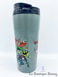 Thermos Super Héros Comics Marvel Disney Store Mug Voyage Gris -Disney thermos marvel comics super heros disney store mug voyage gris noir 3