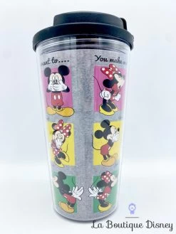 Thermos Mickey Minnie Disney Mug Voyage You Make Me Want To -Disney thermos mickey minnie disney plastique you make me want to carre mug voyage 2