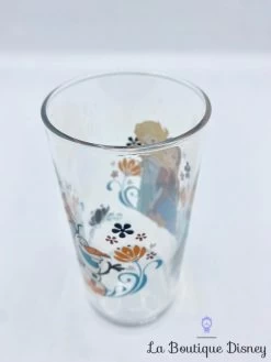 Verre Elsa Anna Olaf La Reine Des Neiges Disney Transparent Fleurs -Disney verre anna elsa olaf la reine des neiges disney orange bleu 2