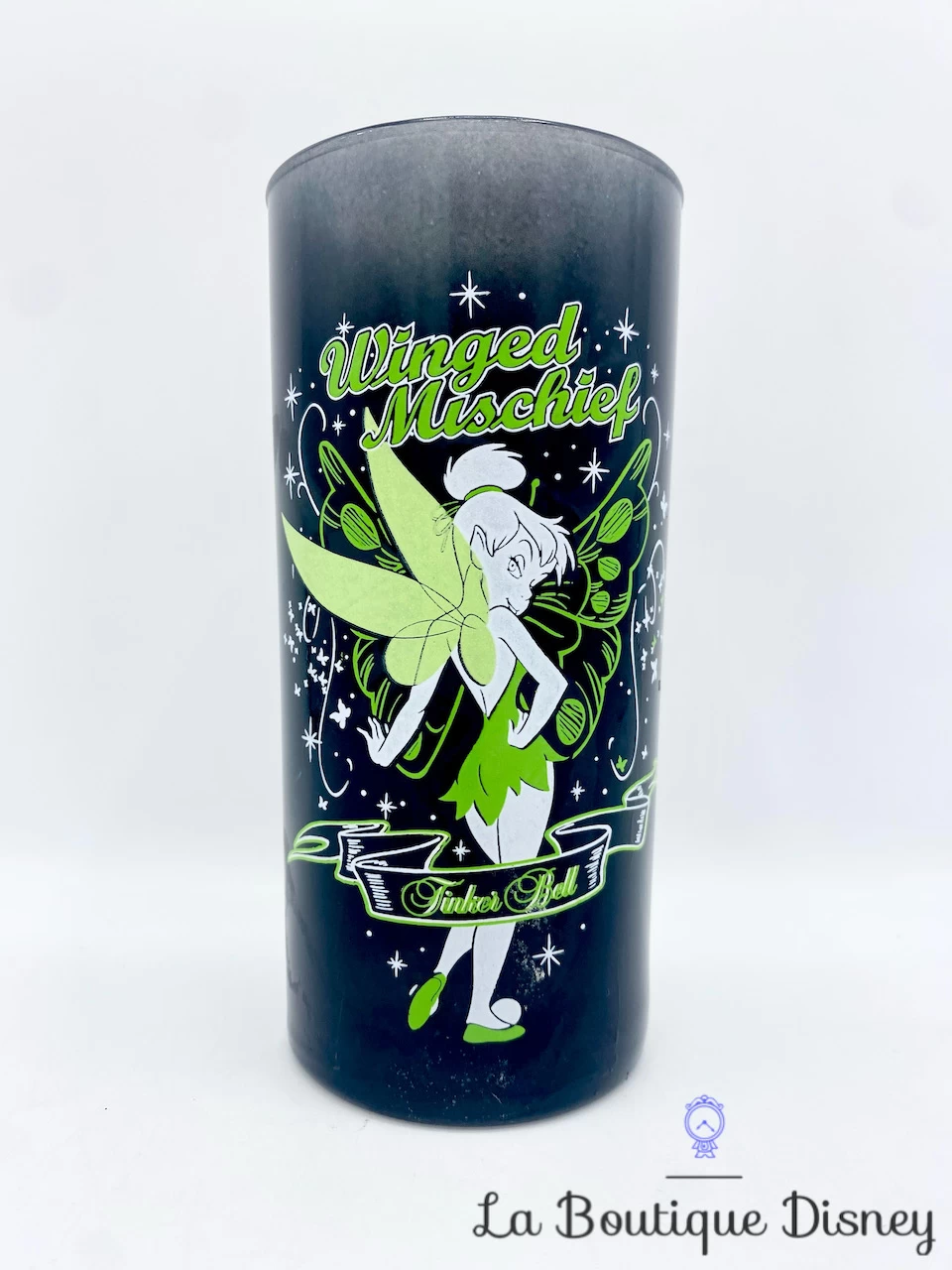 Verre Fée Clochette Winged Mischief Disney Store Exclusive Tinker Bell Noir Vert 3 Verre Fée Clochette Winged Mischief Disney Store Exclusive Tinker Bell Noir Vert