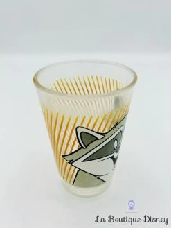 Verre Meeko Pocahontas Disney Vintage Moutarde Raton Laveur -Disney verre meeko raton laveur pocahontas disney vintage 2