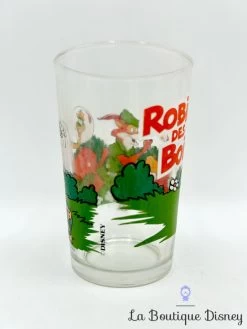 Verre Robin Des Bois Disney VMC Vintage Moutarde -Disney verre moutarde robin des bois disney vmc reims vintage 1