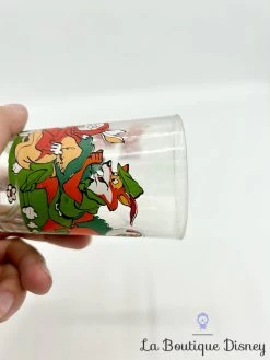 Verre Robin Des Bois Disney VMC Vintage Moutarde -Disney verre moutarde robin des bois disney vmc reims vintage 7