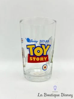 Verre Buzz L'éclair Zig Zag Toy Story Disney Pixar Moutarde -Disney verre toy story buzz eclair zig zag disney moutarde 1