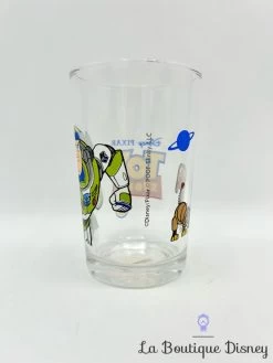 Verre Buzz L'éclair Zig Zag Toy Story Disney Pixar Moutarde -Disney verre toy story buzz eclair zig zag disney moutarde 3