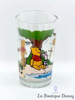 Verre Winnie L'ourson Disney VMC Reims Vintage Moutarde -Disney verre winnie ourson walt disney productions vmc reims vintage moutarde 1