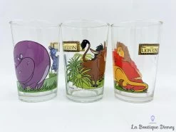 Ensemble Verres Le Roi Lion The Lion King Disney Vintage Mufasa Timon Pumbaa Simba Hippopotame -Disney verres le roi lion the lion king disney hippopotame timon pumbaa mufasa vintage 1